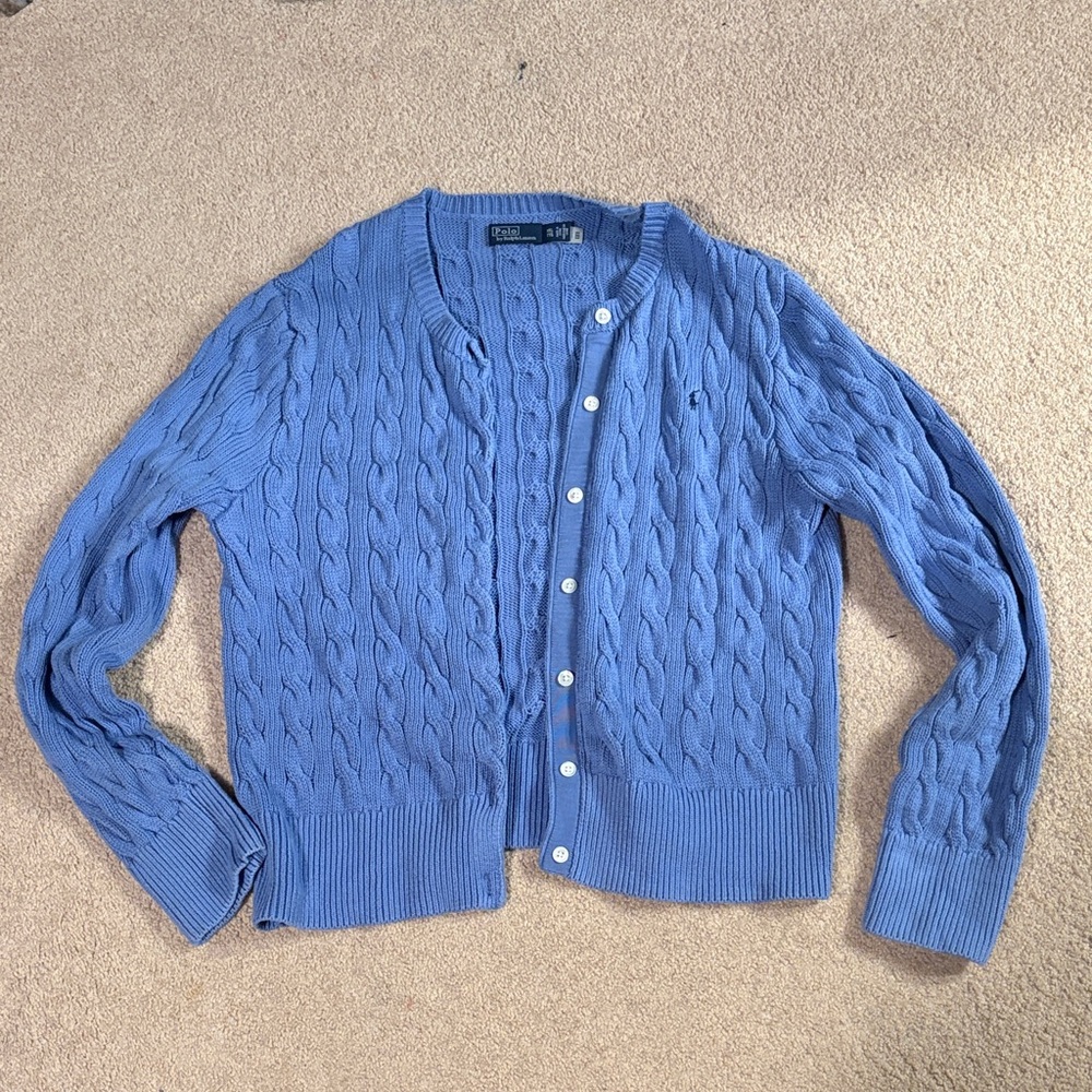 Polo Ralph Lauren blue size XXL cardigan button up
